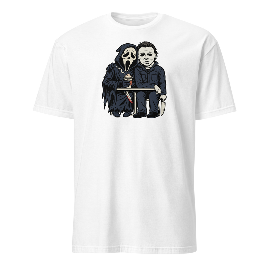 Masked Slashers Pumpkin Spice Latte Horror Tee
