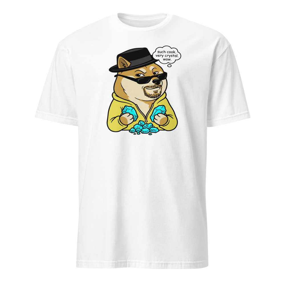 Such Cook Very Crystal Desert Cook Meme Parody Tee — Men's Basic Tee — white front view