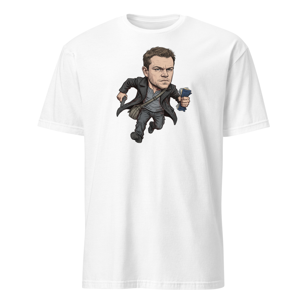 Rogue Agent Rooftop Sprint Pencil Sketch Tee — white front view