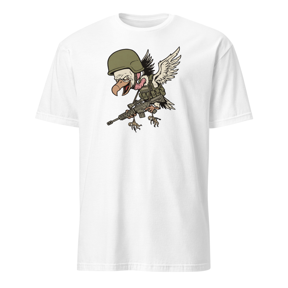 Third Party Vulture Battle Royale Gamer Tee — white front view