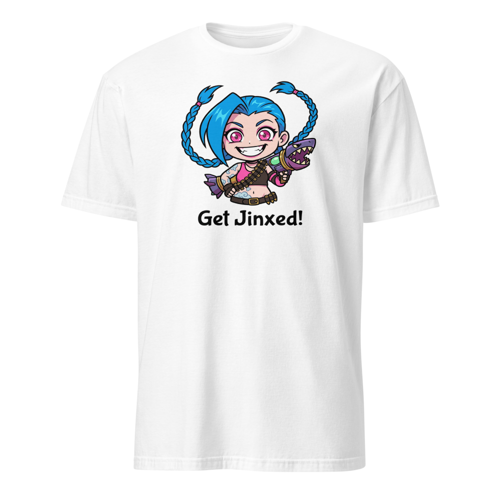 Chibi Gremlin Girl Rocket Launcher Anime Tee — white front view