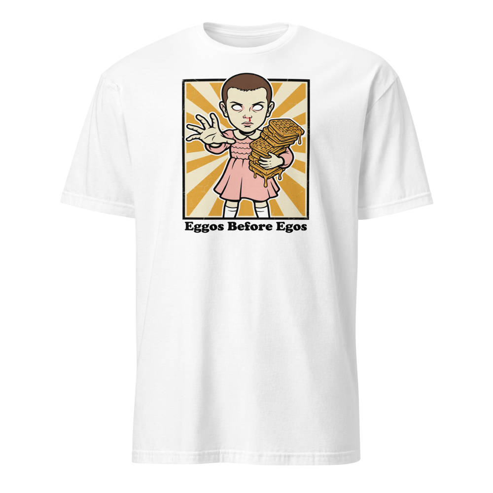 Psychic Waffle Kid Propaganda Screenprint Tee — white front view