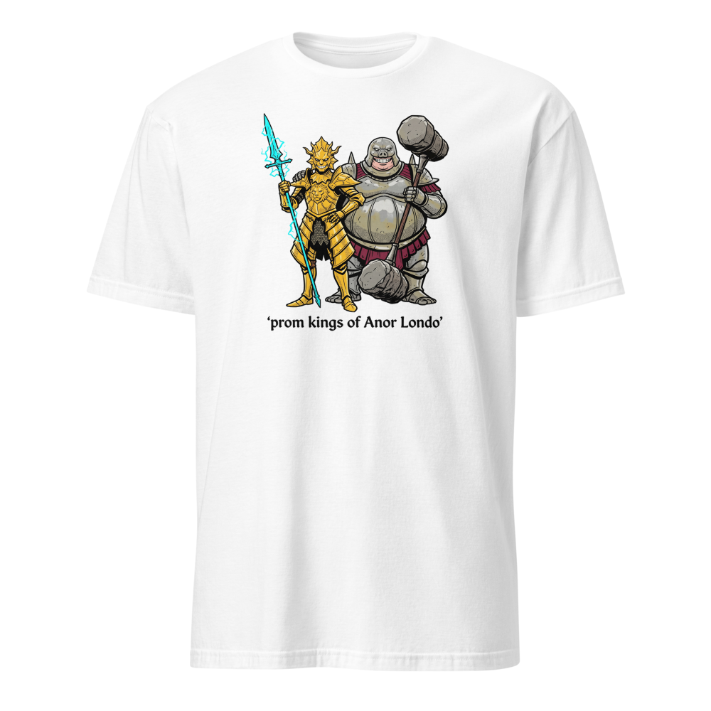 Prom Kings of the Cathedral Boss Duo Tee — white front view