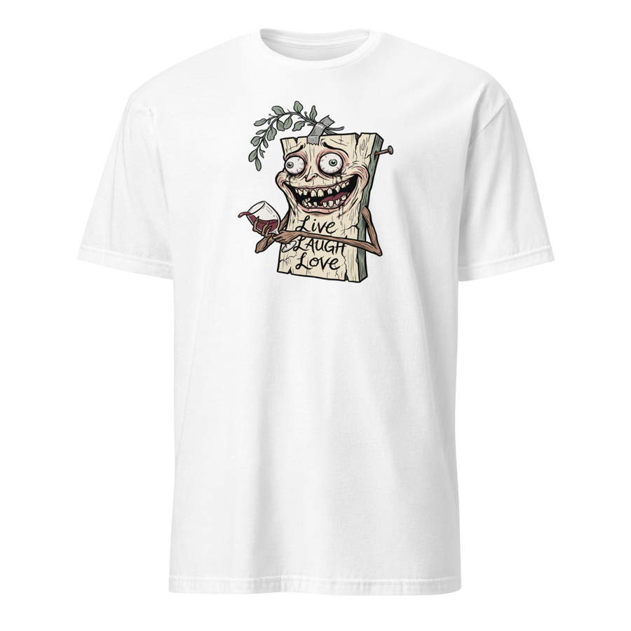 Cursed Farmhouse Plaque Meltdown Parody Tee