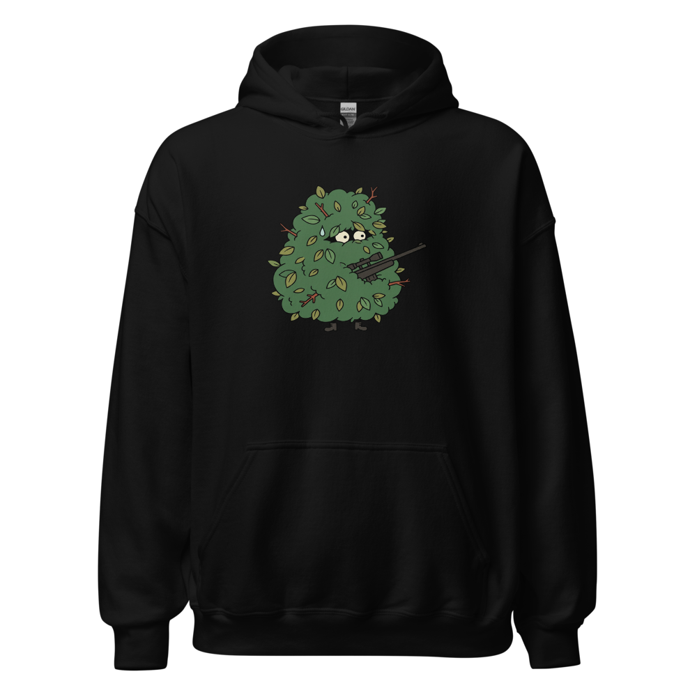Bush Camper Sniper Battle Royale Gamer Tee — black front view