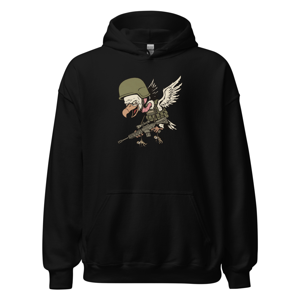 Third Party Vulture Battle Royale Gamer Tee — black front view