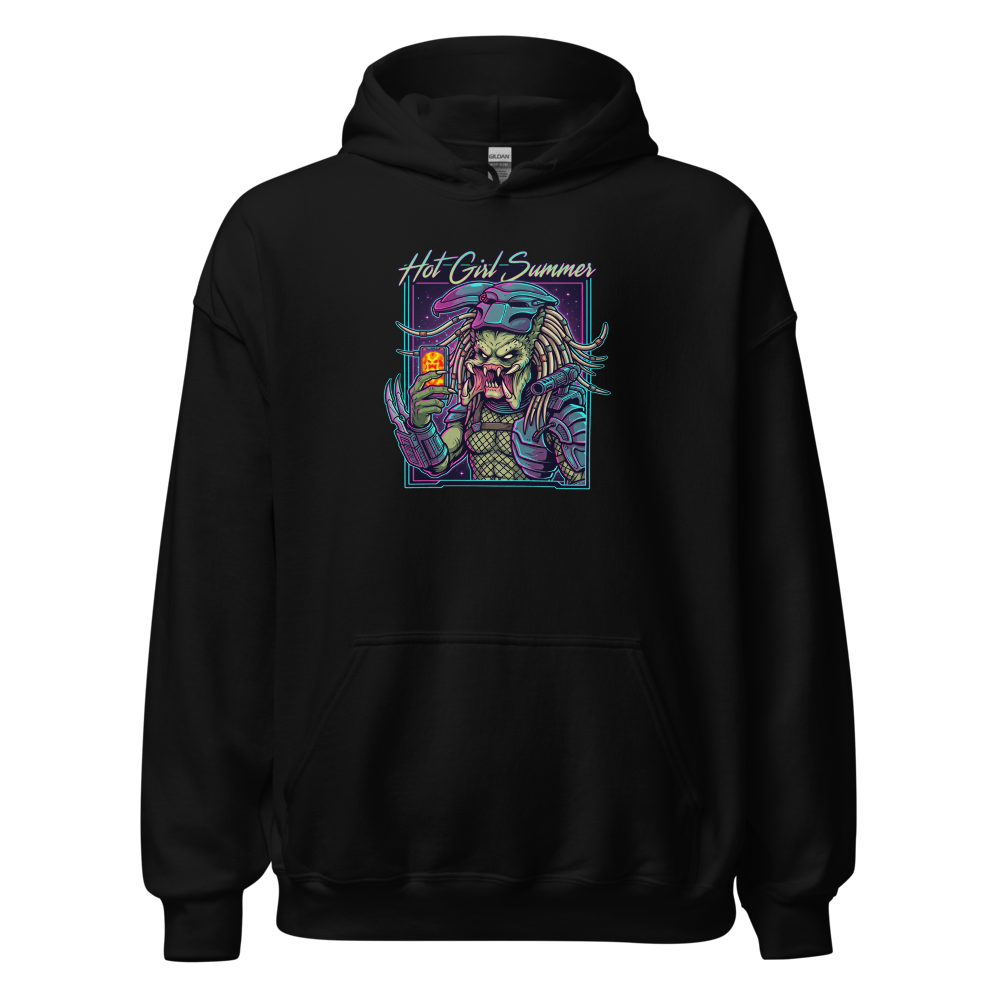 Thermal Selfie Hot Girl Summer Cyberpunk Tee — black front view