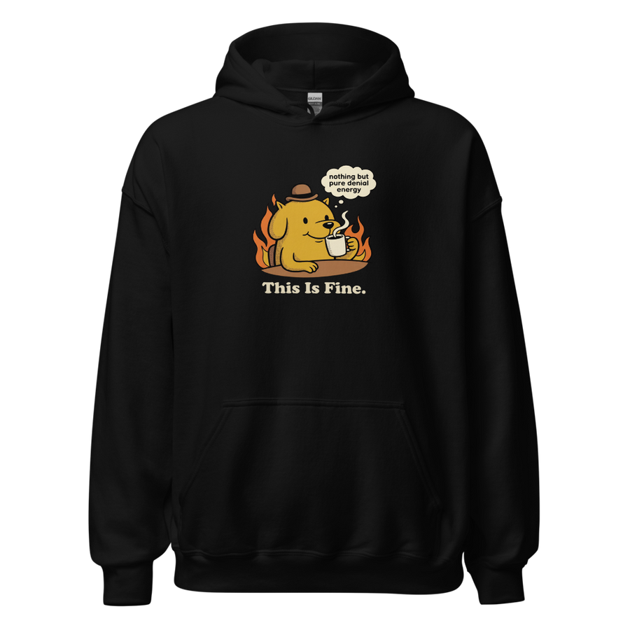 Everything's Fine Coffee Dog Meme Tee