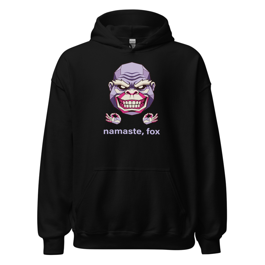 Namaste Fox Meditating Ape Boss Low Poly Tee