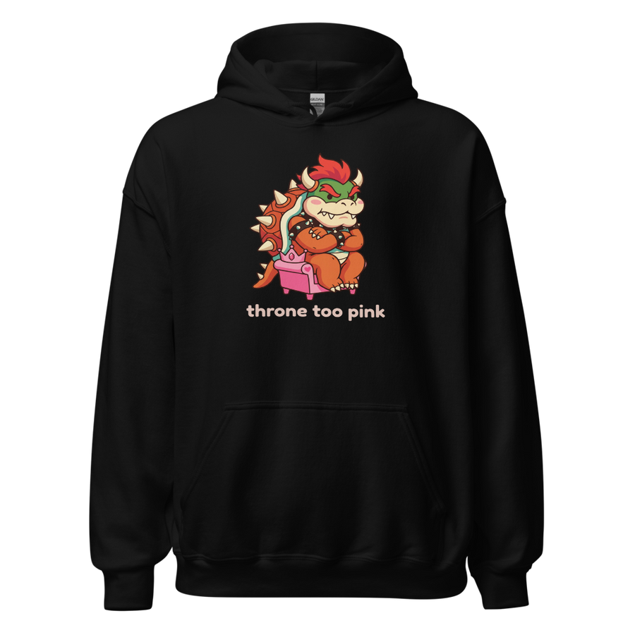 Grumpy Koopa King Tiny Pink Throne Chibi Tee