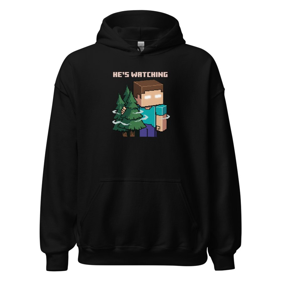 He's Watching Pixel Lurker Retro Sandbox Tee