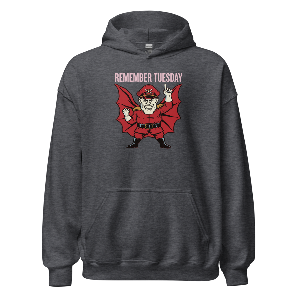 Remember Tuesday Cape Dictator Punk Boss Tee — dark heather front view