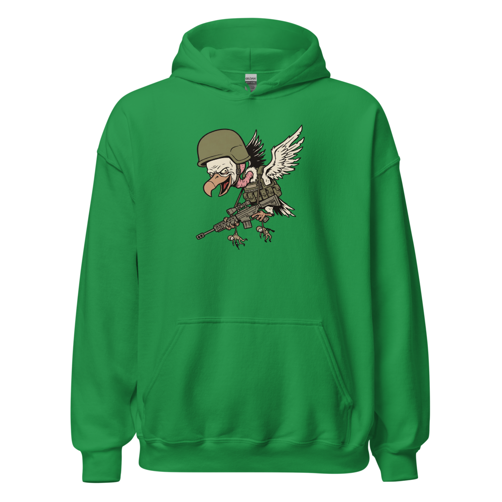 Third Party Vulture Battle Royale Gamer Tee — irish green front view