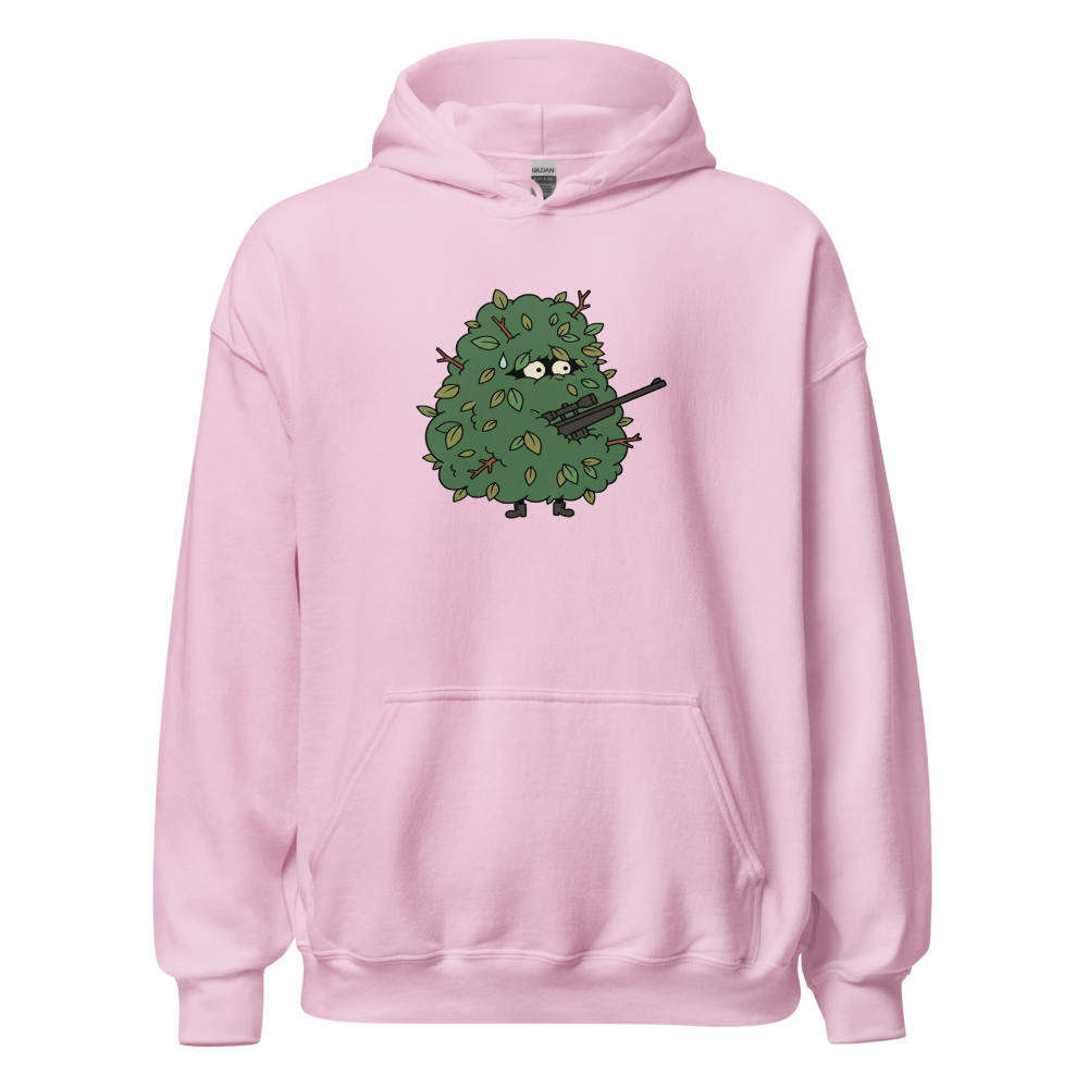 Bush Camper Sniper Battle Royale Gamer Tee — light pink front view