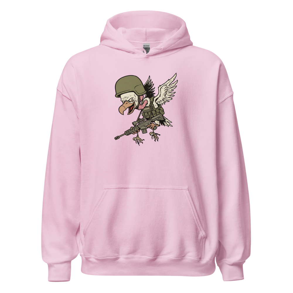 Third Party Vulture Battle Royale Gamer Tee — light pink front view