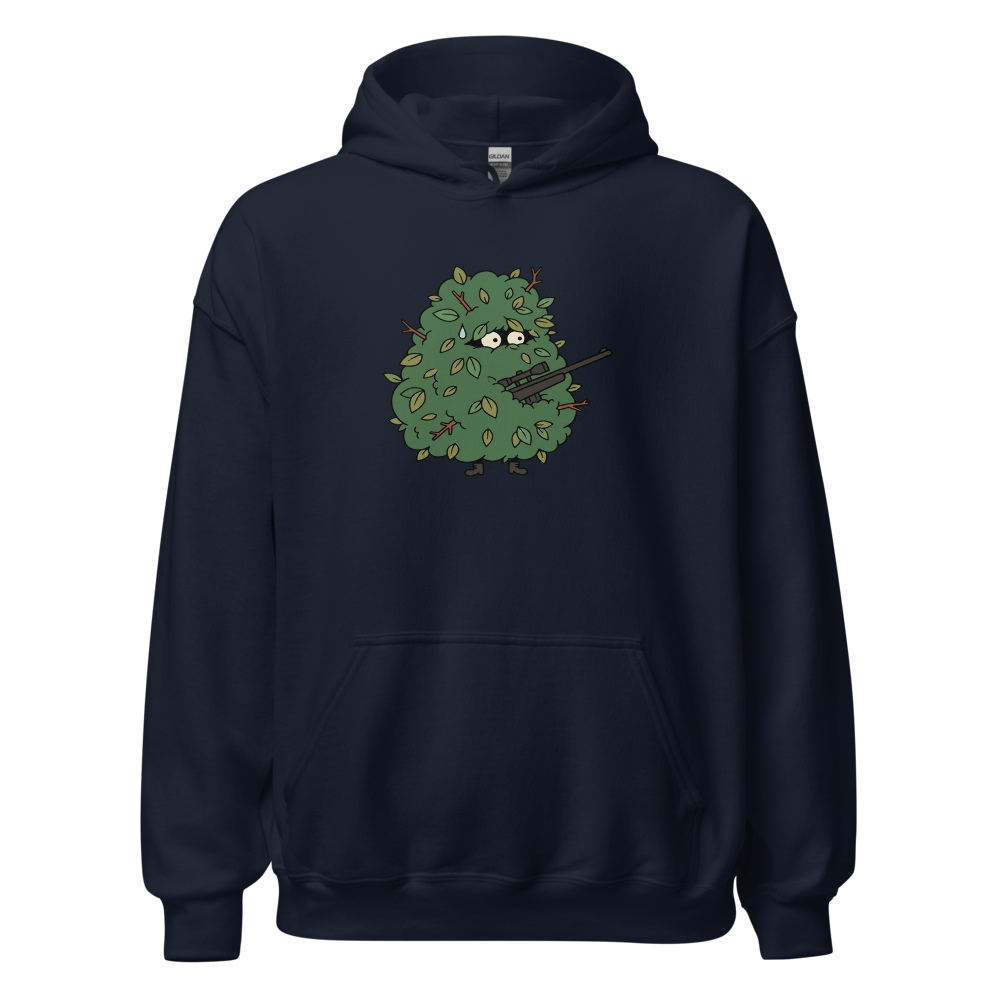 Bush Camper Sniper Battle Royale Gamer Tee — navy front view