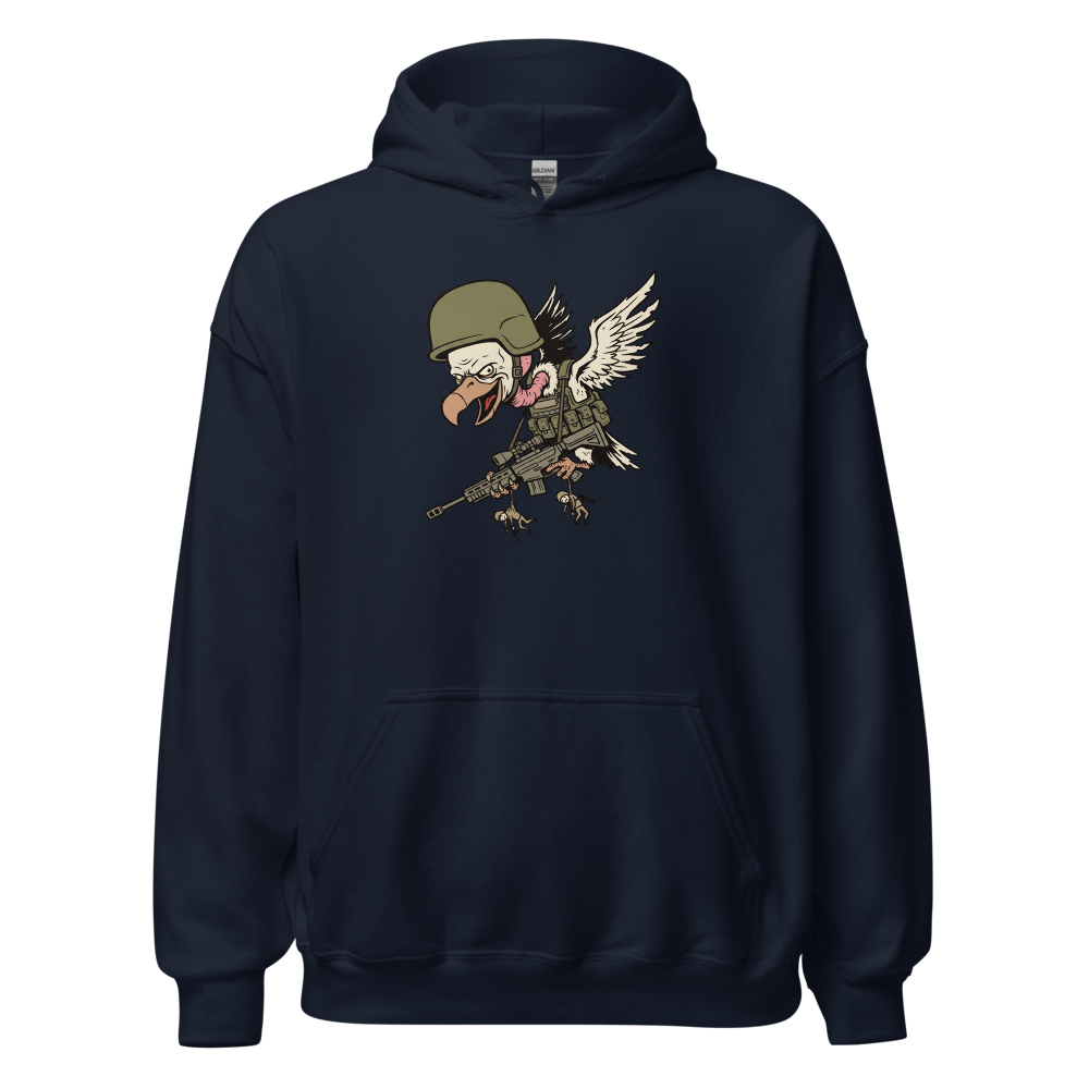 Third Party Vulture Battle Royale Gamer Tee — navy front view