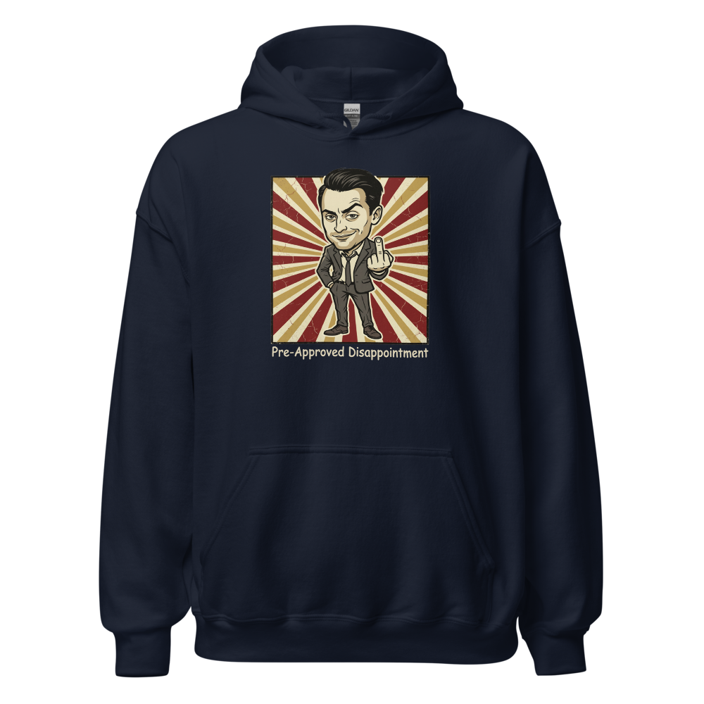 Pre-Approved Disappointment Boardroom Heir Tee — navy front view