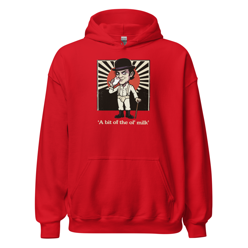 Milk Bar Droog Propaganda Screenprint Tee — red front view