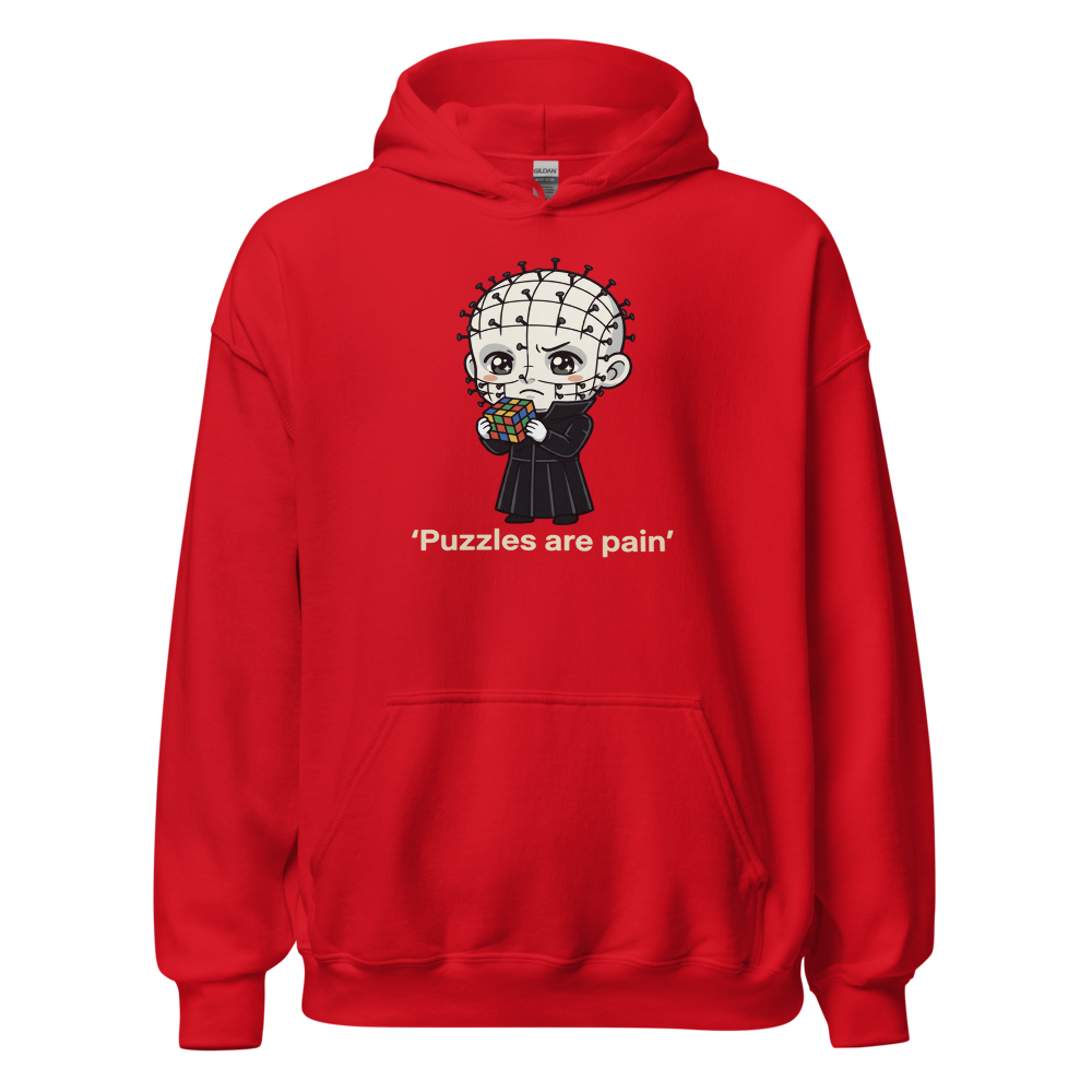Chibi Puzzle Demon Cute Horror Parody Tee — red front view