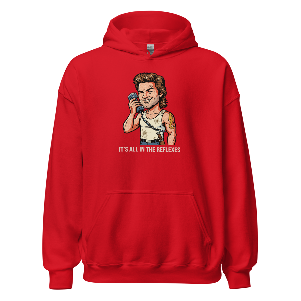Reflexes Trucker CB Radio Halftone Pop Art Tee — red front view