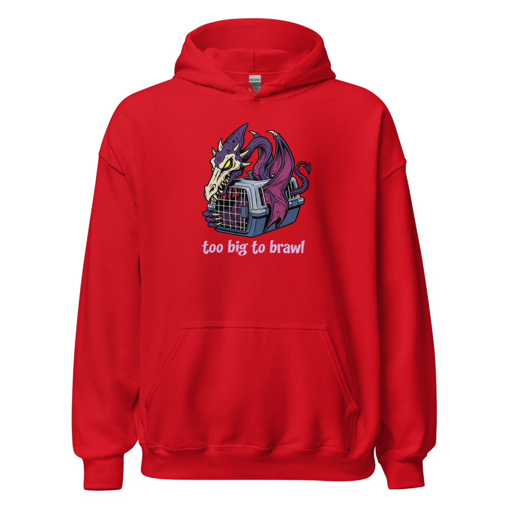 Too Big To Brawl Space Dragon Pet Carrier Tee — red front view