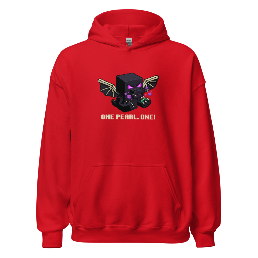 One Pearl Pixel Dragon Boss Tantrum Gamer Tee — red front view