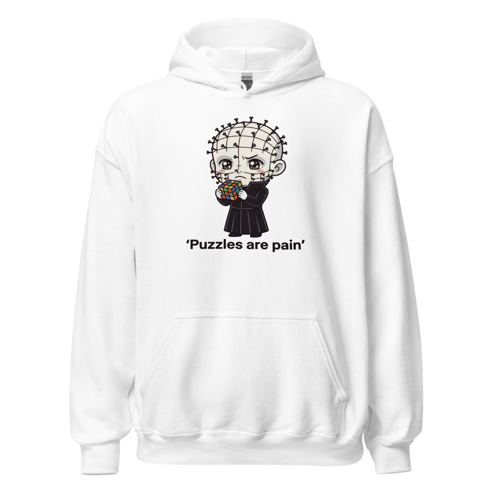 Chibi Puzzle Demon Cute Horror Parody Tee — white front view
