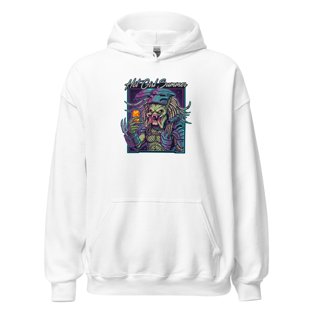 Thermal Selfie Hot Girl Summer Cyberpunk Tee â€” White front view
