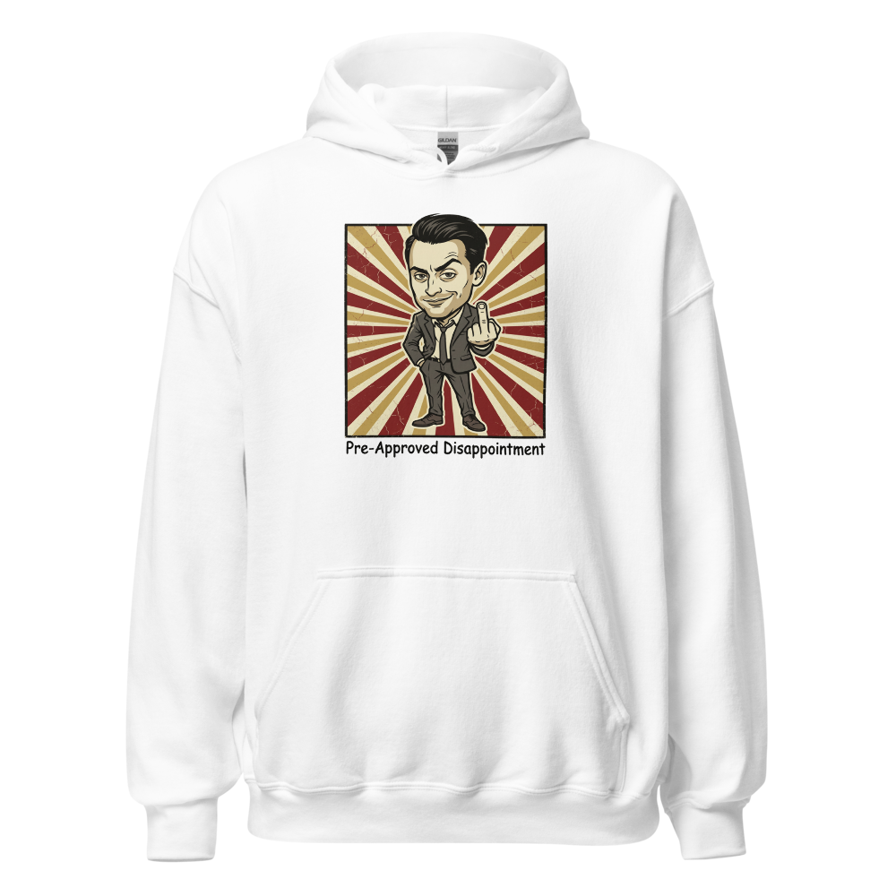 Pre-Approved Disappointment Boardroom Heir Tee — white front view