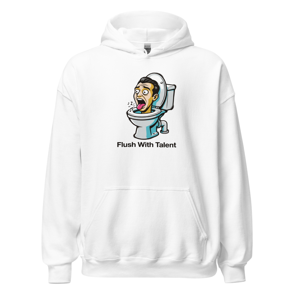 Opera Diva Toilet Stencil Meme Graphic Tee — white front view