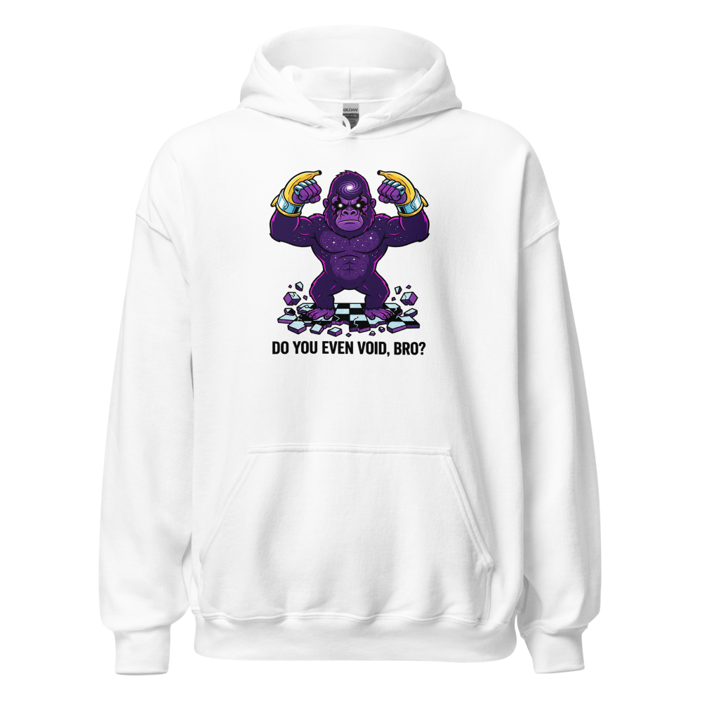 Cosmic Gorilla Boss Halftone Pop Art Tee — white front view
