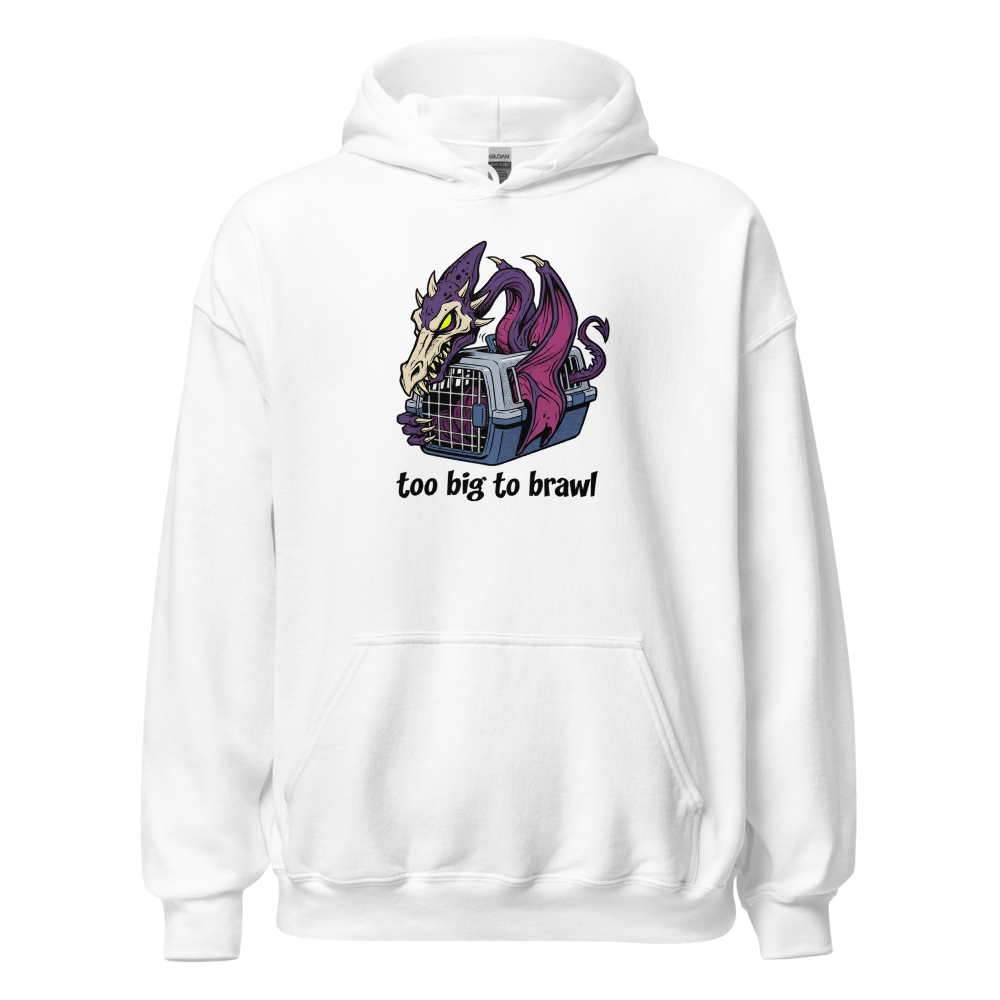 Too Big To Brawl Space Dragon Pet Carrier Tee — white front view