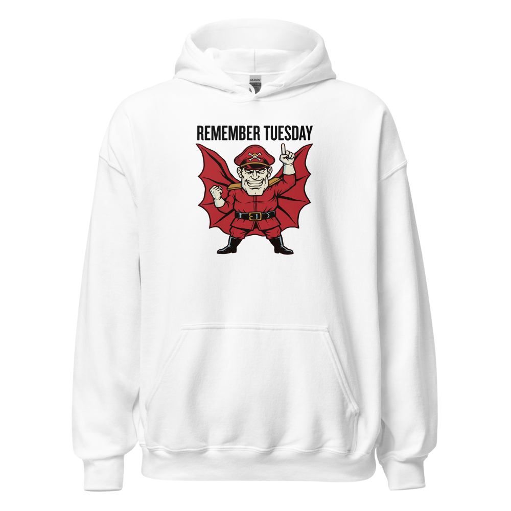 Remember Tuesday Cape Dictator Punk Boss Tee — white front view