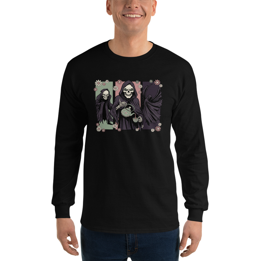 Skull Sorcerer Tea Time Comic Triptych Tee