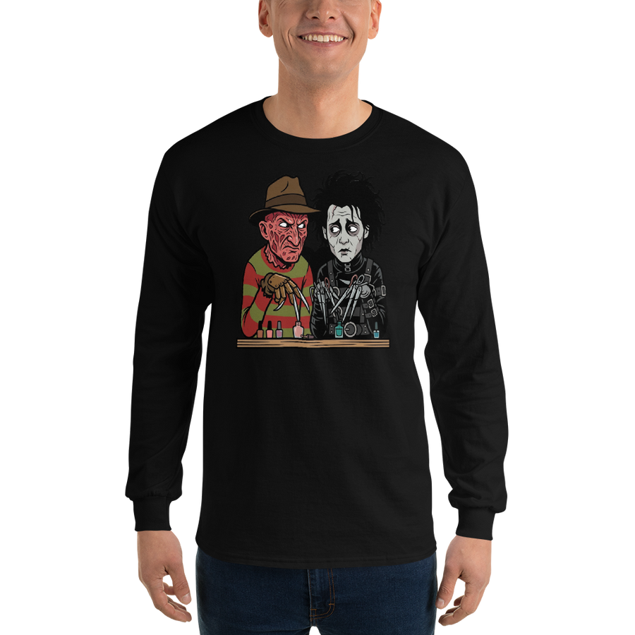 Bladed Villains Nail Salon Side-Eye Horror Tee