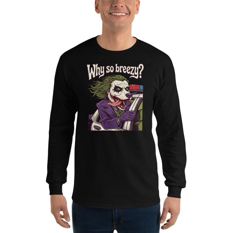 Why So Breezy Clown Villain Joyride Parody Tee