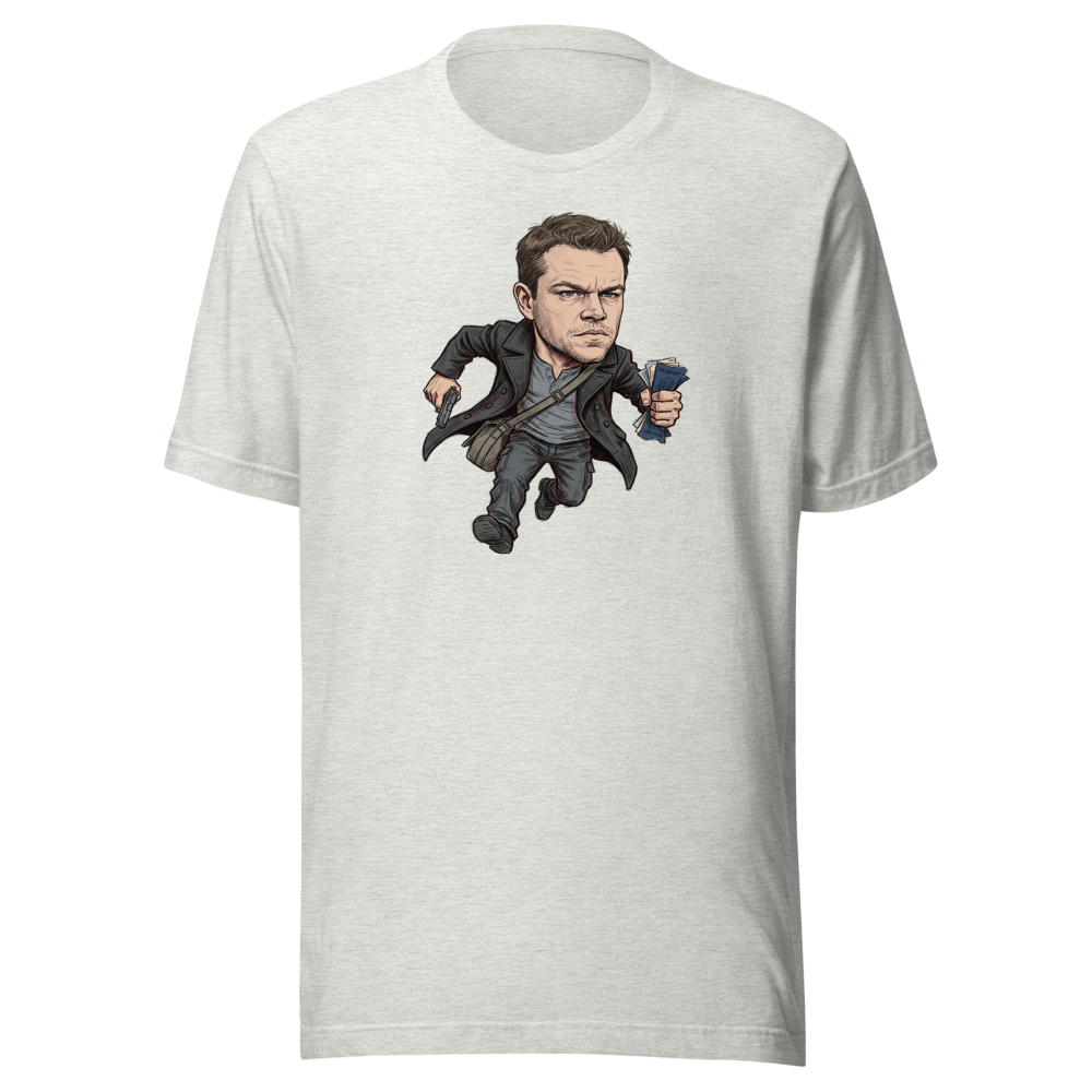 Rogue Agent Rooftop Sprint Pencil Sketch Tee — ash front view