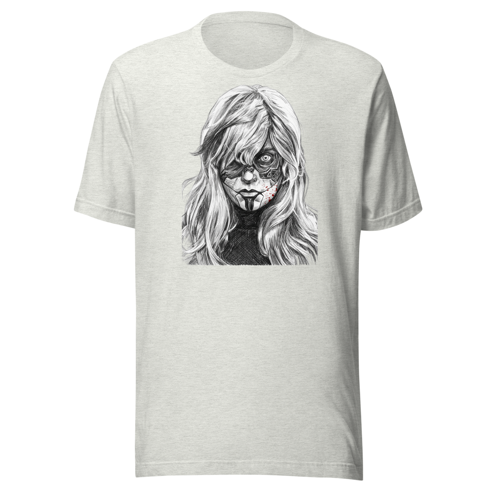 Paintress Graphite Sketch Ritual Warpaint Tee — ash front view