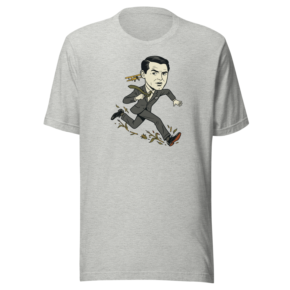 Dapper Fugitive Crop Duster Chase Vintage Movie Tee — athletic heather front view