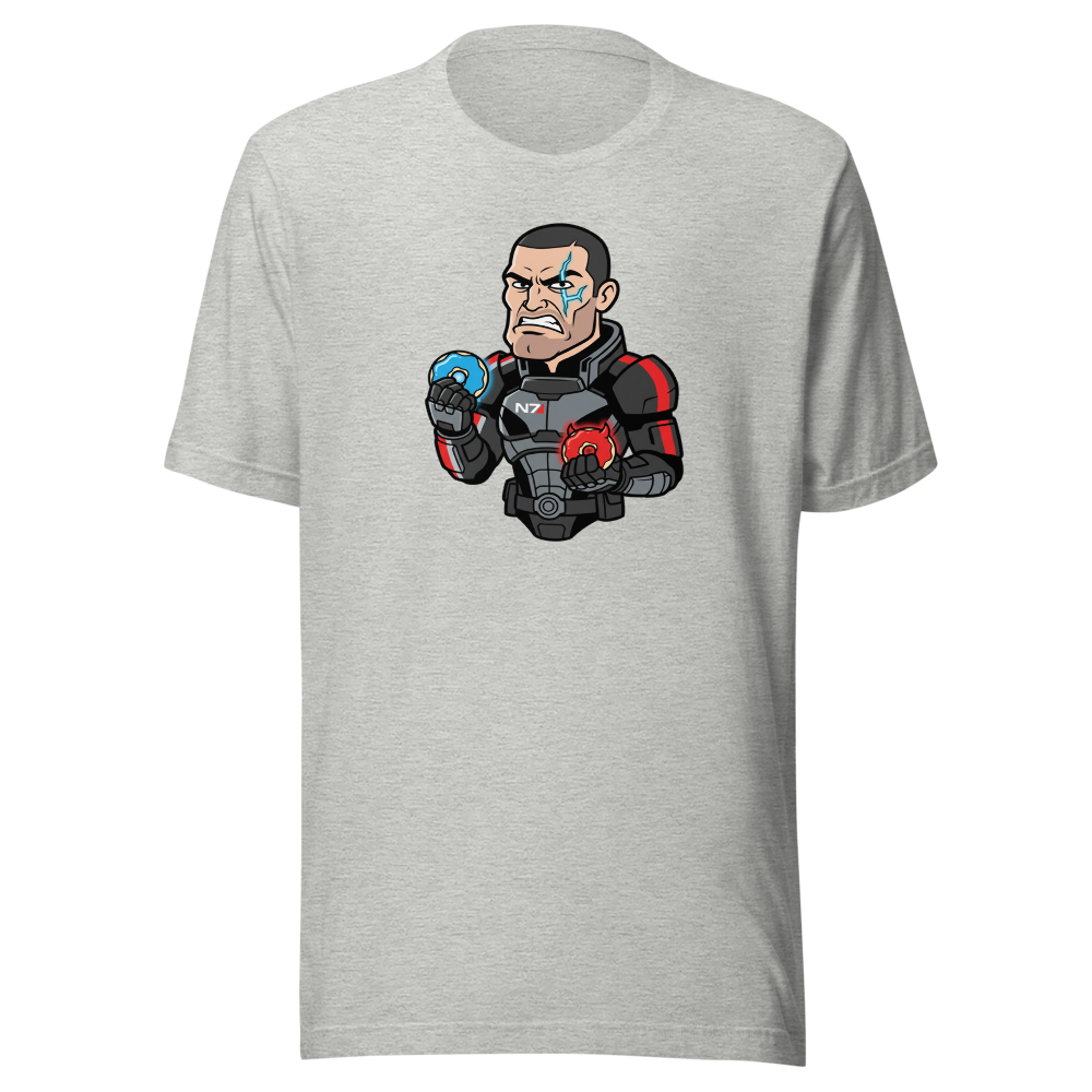 Paragon vs Renegade Donut Space Operative Tee — athletic heather front view