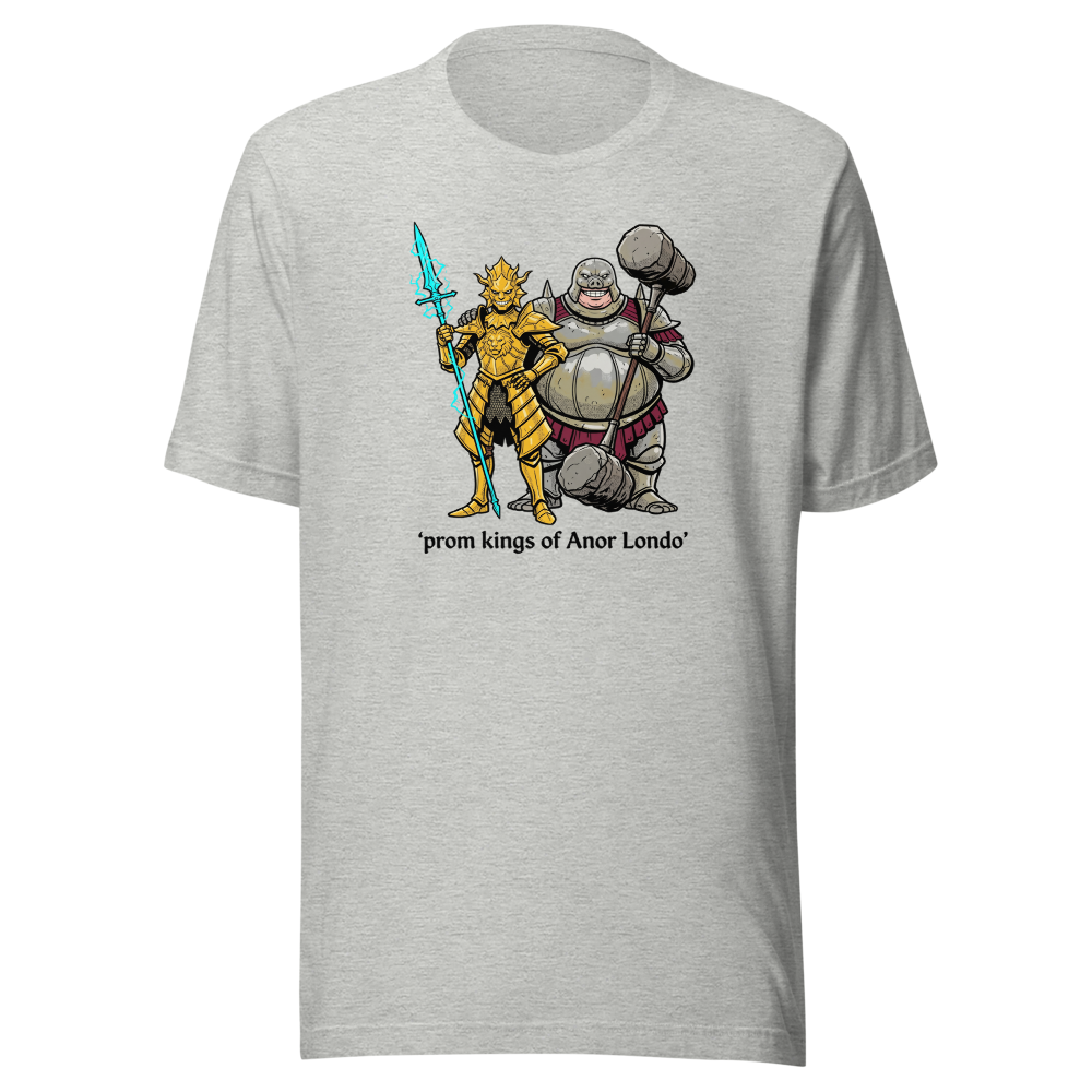 Prom Kings of the Cathedral Boss Duo Tee — athletic heather front view