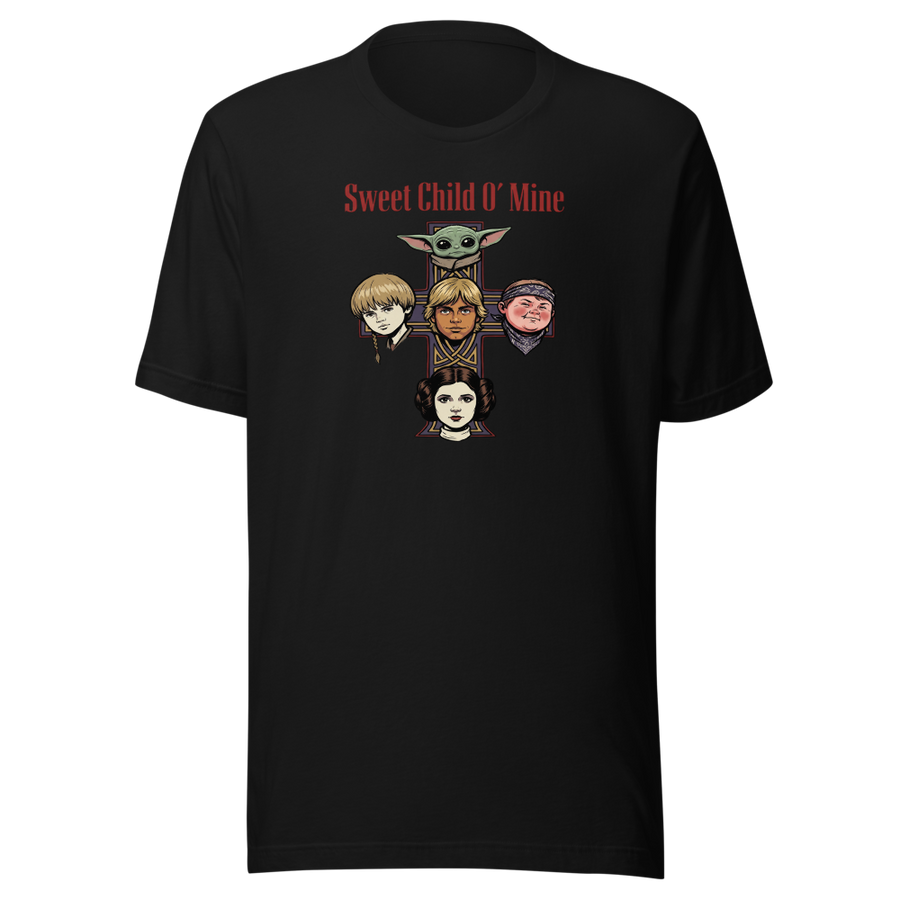 Sweet Child Sci-Fi Rock Cross album Parody Tee