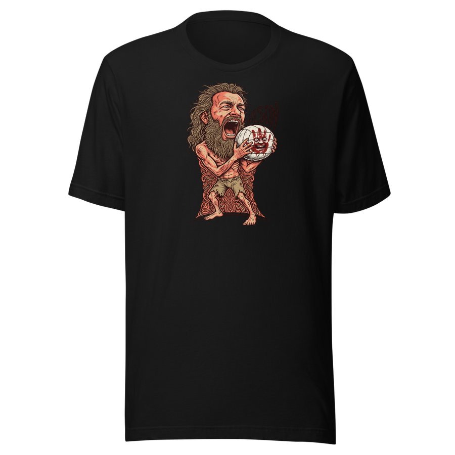 Stranded Castaway Volleyball Scream Gig Poster Tee