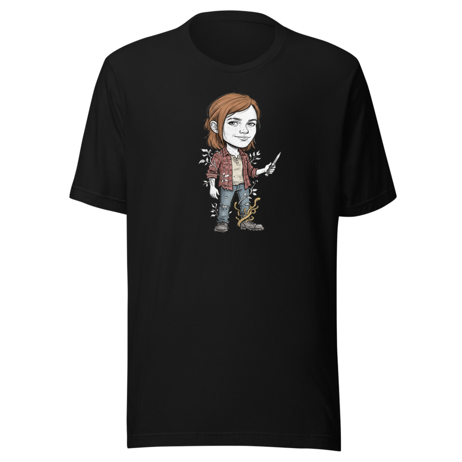 Post-Apocalyptic Survivor Girl Switchblade Sketch Tee