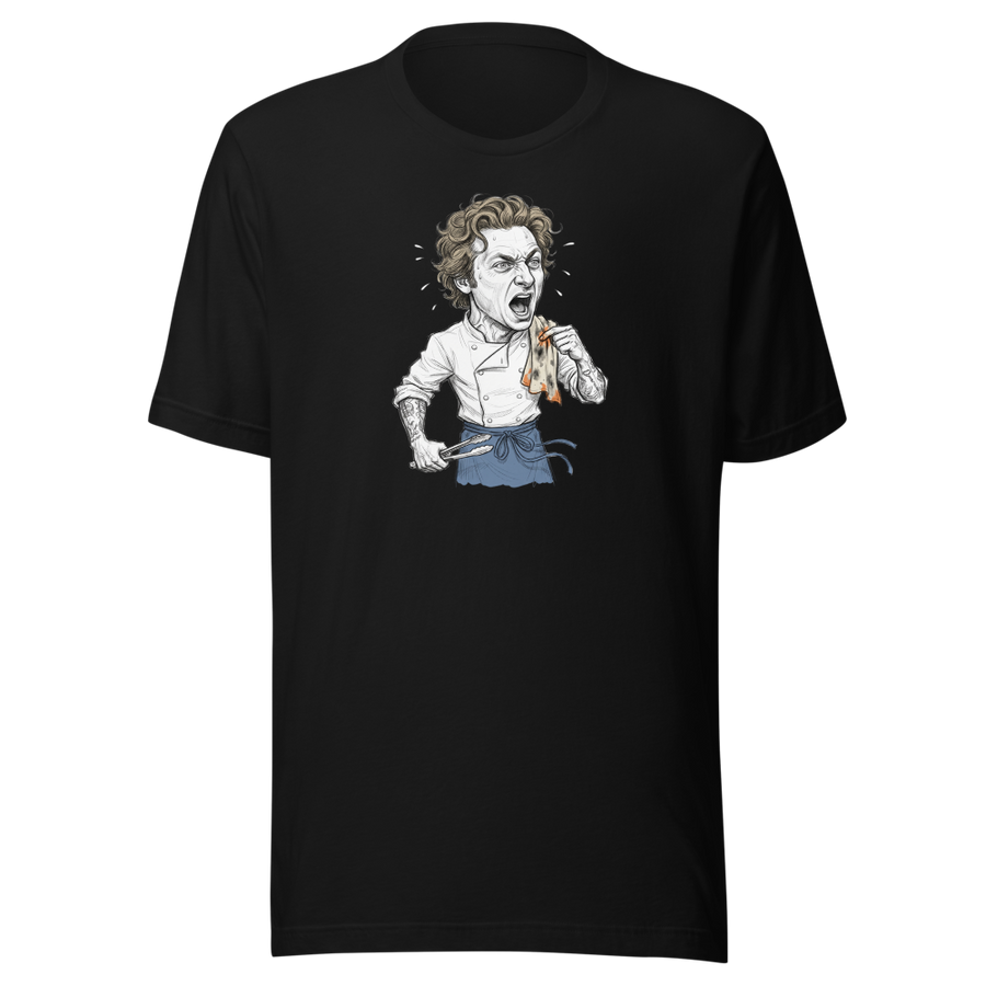 Yes Chef Kitchen Meltdown Pencil Sketch Tee