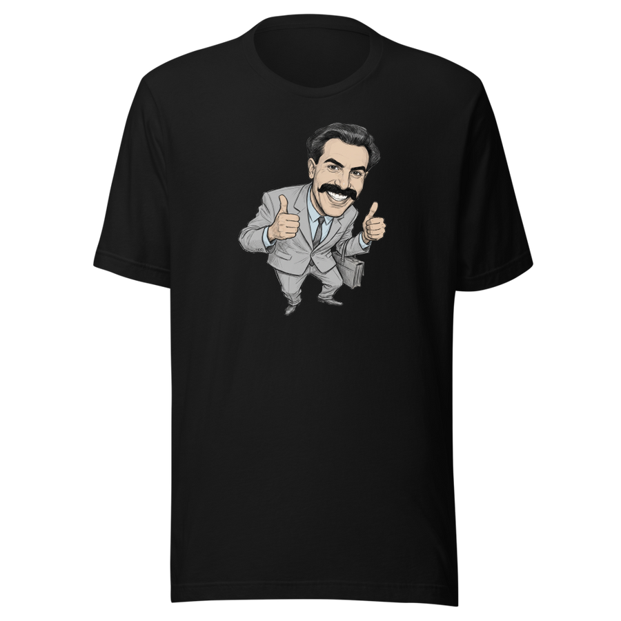 Very Nice Mustache Guy Pencil Sketch Comedy Tee