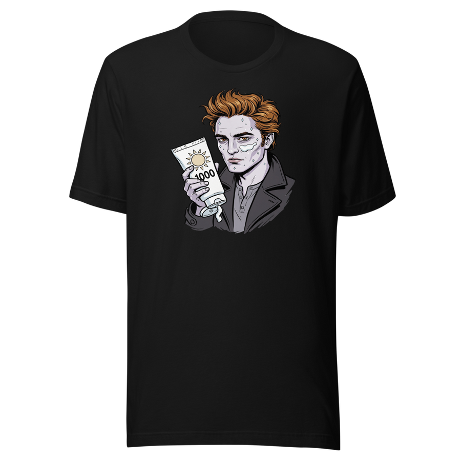 Sparkling Vampire SPF 1000 Sunscreen Parody Tee