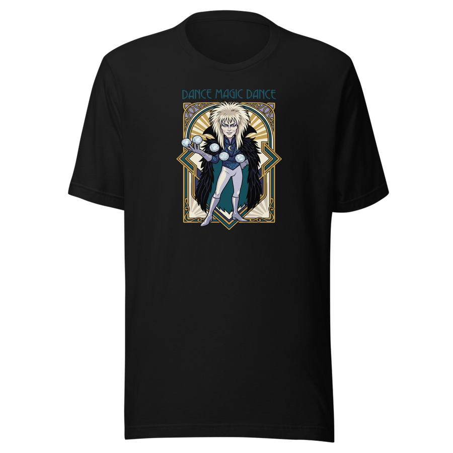 Glam Rock Goblin Wizard Crystal Ball Deco Tee