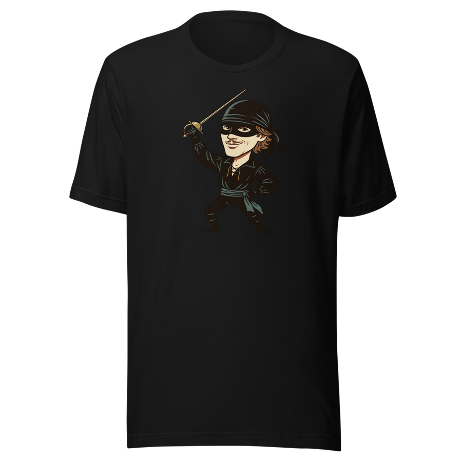 Masked Swashbuckler Vintage Pirate Poster Tee